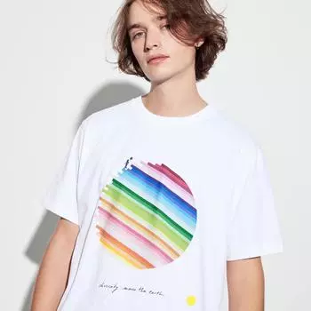 UNIQLO PEACE FOR ALL Графическая футболка с короткими рукавами, стандартный крой E. Муро