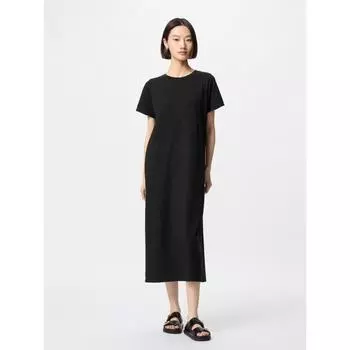 Uniqlo Платье-бюстгальтер Airism Cotton с коротким рукавом 09 BLACK/WOMEN XS