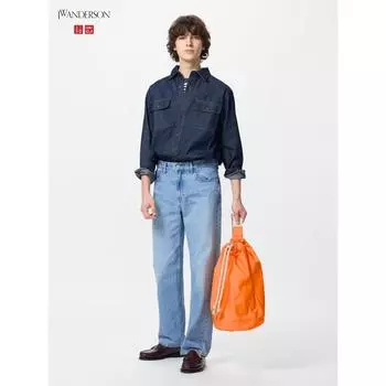 Прямые джинсы Uniqlo Japan 63 BLUE/28