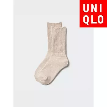 Uniqlo Пряжа Softley от Japan Heattech Socks 31 BEIGE/2426