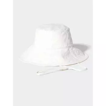 Uniqlo Регулируемая широкополая шляпа с защитой от ультрафиолета 01 OFF WHITE/UNISEX FREE