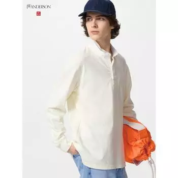 Uniqlo Рубашка поло Ruger большого размера 01 OFF WHITE/MEN XS