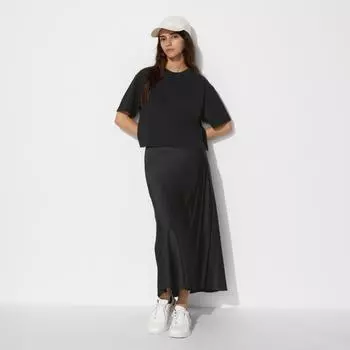 UNIQLO satin skirt