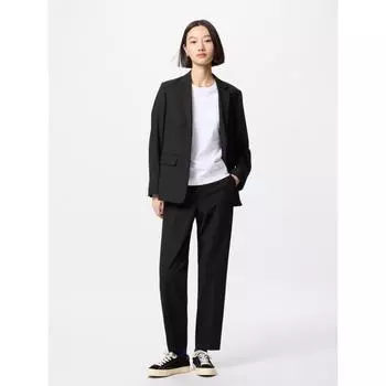 Uniqlo Smart Ankle Pants 2 Way Stretch Длина штанины 71 см Длинная длина 09 BLACK/WOMEN S