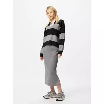 Uniqlo Smooth Cotton Blend Skirt 03 GRAY/WOMEN XS