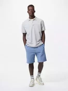 Uniqlo Stretch Easy Short Pants Chambray 63 BLUE/UNISEX XS