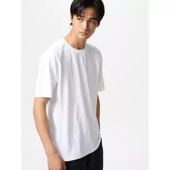 Uniqlo Сухое Ex T картирование 00 WHITE/MEN 4XL
