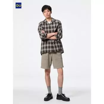 Uniqlo Свитшот Gu Wash с короткими штанами 63 BLUE/MEN L