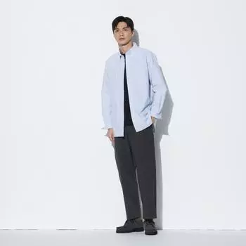 UNIQLO свободные брюки до щиколотки из хлопка, длина штанины от 64,5 до 70,5 см.
