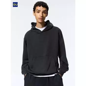 Uniqlo Толстовка Gu Wash 05 GRAY/MEN S