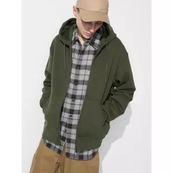 Uniqlo Толстовка с застежкой-молнией и длинным рукавом 05 GRAY/MEN S