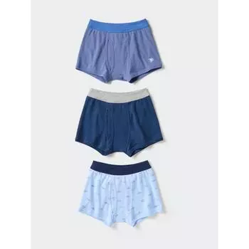 Uniqlo Трусы-боксеры для мальчиков 3р 63 BLUE/KIDS 100