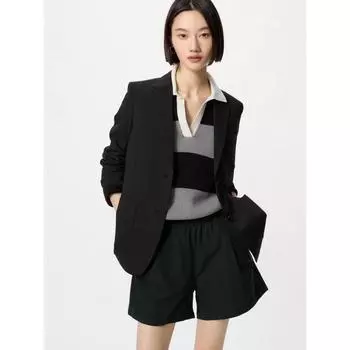 Uniqlo Укороченные брюки из хлопка Easy 09 BLACK/WOMEN XS