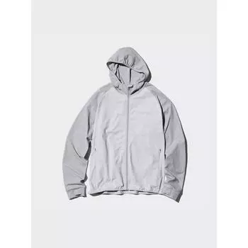 Uniqlo Ультра-эластичная парка Dry Ex Full Zip с длинным рукавом Color Block 03 GRAY/MEN S