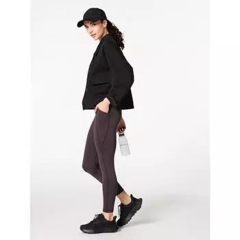 Леггинсы Uniqlo Ultra Stretch Airism с защитой от ультрафиолета 09 BLACK/WOMEN XS
