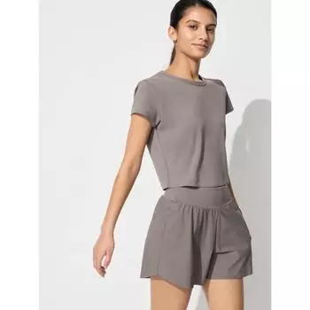 Uniqlo Ultra Stretch Alrism Short Pants 09 BLACK/WOMEN XS