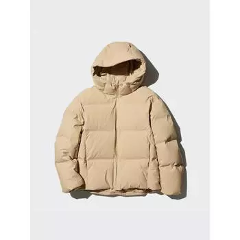 Uniqlo Япония бесшовная пуховая парка 01 OFF WHITE/3XL