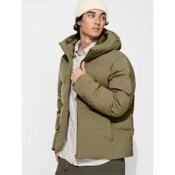 Uniqlo Япония бесшовная пуховая парка 09 BLACK/XS