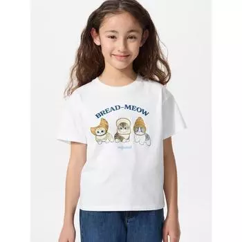 Uniqlo Япония Девушки Mofusand Ut 00 WHITE/100