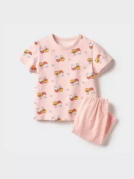 Uniqlo Япония иллюстрированная книга Коллекция Сухая пижама Miffy 11 PINK/80