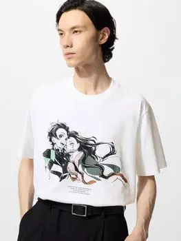 Uniqlo Япония Истребитель демонов Ута 00 WHITE/L
