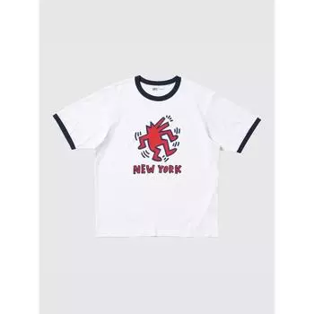 Uniqlo Япония Кит Харинг Ut Свободный крой 00 WHITE/XS