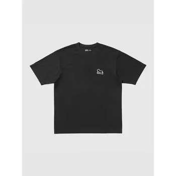 Uniqlo Япония Кит Харинг Ut Свободный крой 09 BLACK/S