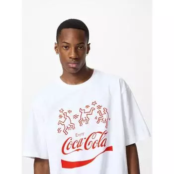 Uniqlo Япония Кит Харинг X Coca Cola Ut relAX 00 WHITE/XS