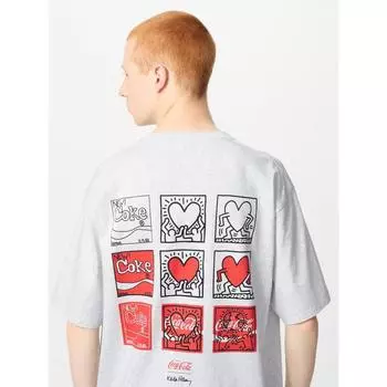 Uniqlo Япония Кит Харинг X Coca Cola Ut relAX 03 GRAY/XS
