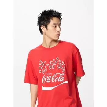 Uniqlo Япония Кит Харинг X Coca Cola Ut relAX 16 RED/XS