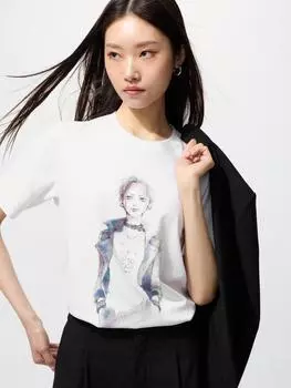 Uniqlo Япония Коллекция Ai Yazawa Ut 00 WHITE/S