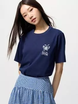 Uniqlo Япония Коллекция Ai Yazawa Ut 67 BLUE/S