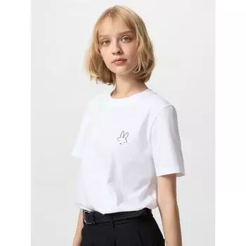 Uniqlo Япония Miffy Ut 00 WHITE/S