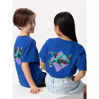 Uniqlo Япония Minecraft Ut 67 BLUE/100