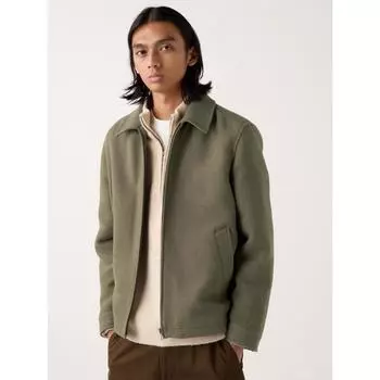 Uniqlo Япония однотонный короткий блузон 33 KHAKI/XS