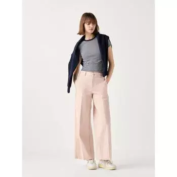 Uniqlo Япония Широкие брюки Чинос Длинные 10 PINK/XS
