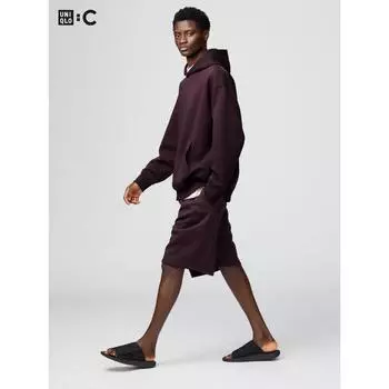 Uniqlo Япония Широкие спортивные шорты 03 GRAY/S