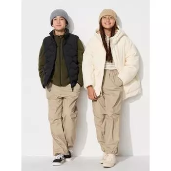 Uniqlo Япония Теплые Легкие Брюки 09 BLACK/110