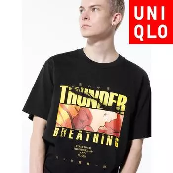 Uniqlo Япония Ut Архив Demon Slayer Ut 09 BLACK/XS