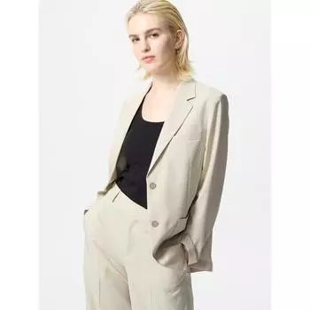 Uniqlo Япония Впечатляющая куртка Свободный крой 03 GRAY/S