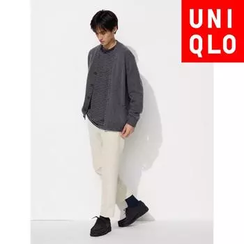 Uniqlo Япония Впечатляющие брюки Хлопок Нравится 30 NATURAL/120