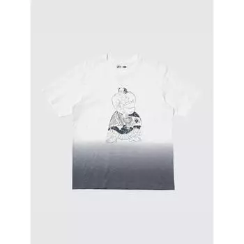 Uniqlo Япония Японский узор Sumo Ut 01 OFF WHITE/S