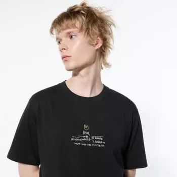 Uniqlo Япония Ut Архив Ut Жан Мишель Баския 09 BLACK/XS