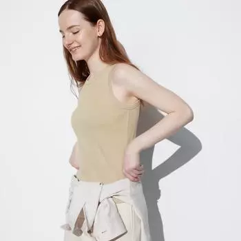 Топ-топ с бюстгальтером и американскими рукавами Uniqlo Japan 00 WHITE/XS