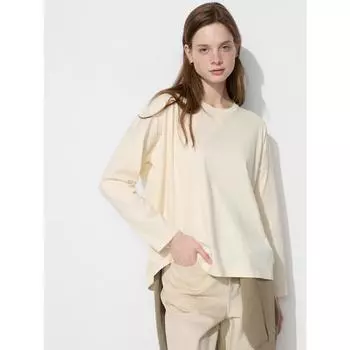 UNIQLO ЯПОНИЯ ГЛАДКИЙ ХЛОПОК RELAX T