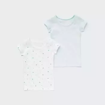 UNIQLO ЯПОНИЯ Хлопковая внутренняя футболка (Звезда/с коротким рукавом/комплект из 2 предметов)