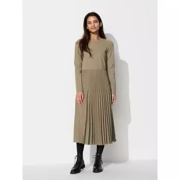 Uniqlo ЯПОНИЯ комбинированное платье короткая длина