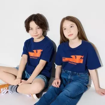Uniqlo Япония Pok Mon New Adventure Ut короткий рукав 69 NAVY/120