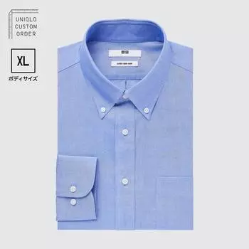 UNIQLO ЯПОНИЯ Рубашка на пуговицах с супернежелезным покрытием, размер XL, длинные рукава