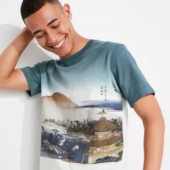 Футболка с коротким рукавом Uniqlo Japan Ukiyo E UT Graphic 64 BLUE/S